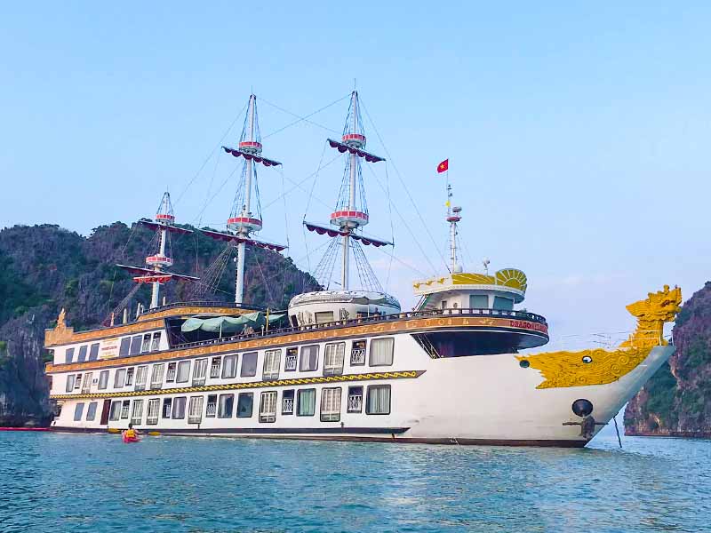 Dragon Legend Cruise - 2 Days 1 Night - Halong Bay & Bai Tu Long Bay